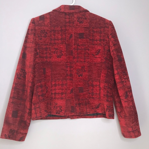 Coldwater Creek Red Two Button Blazer - Picture 2 of 3